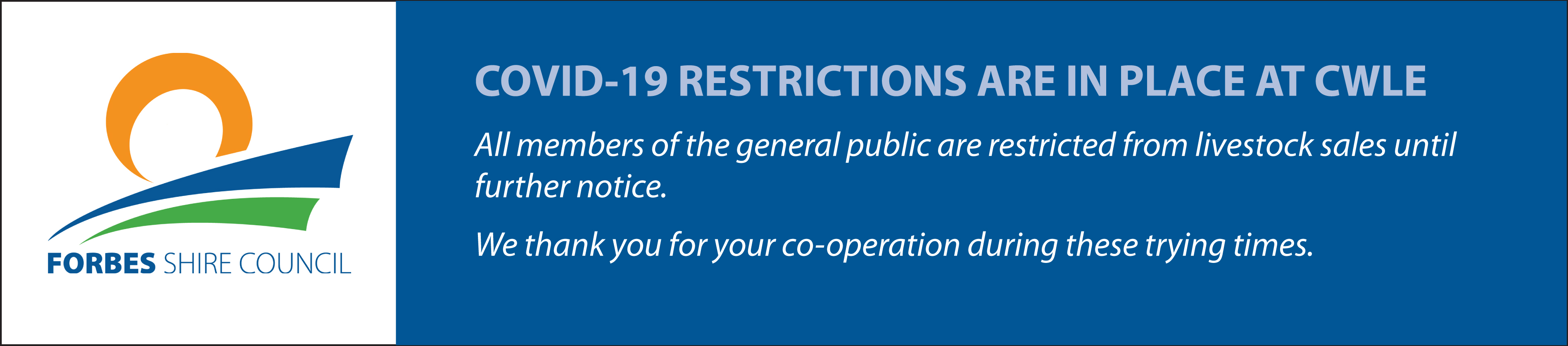 COVID 19 message