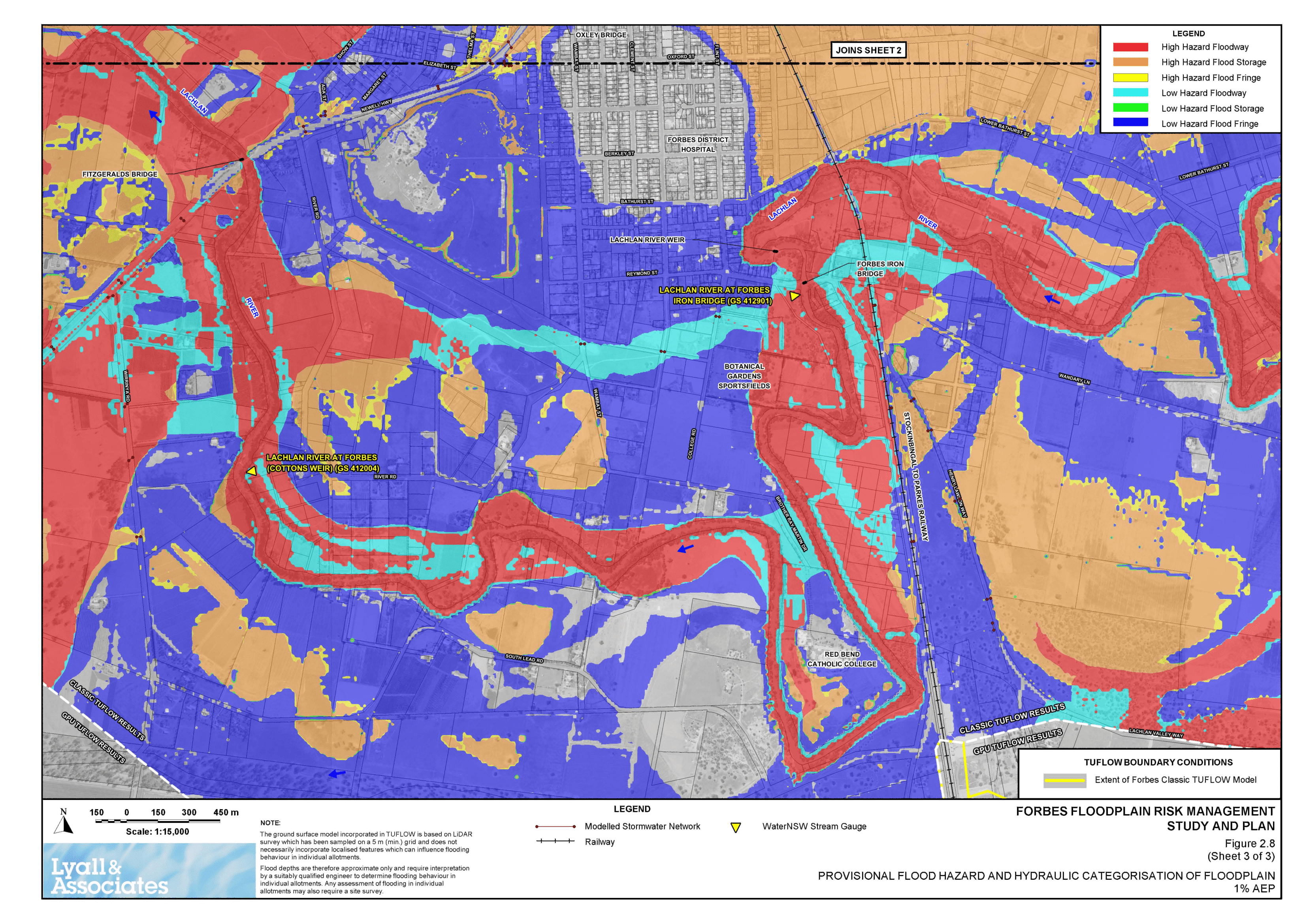 Figure 2.8 (3 Sheets) - Flood Hazard and Categorisation of Floodplain - 3