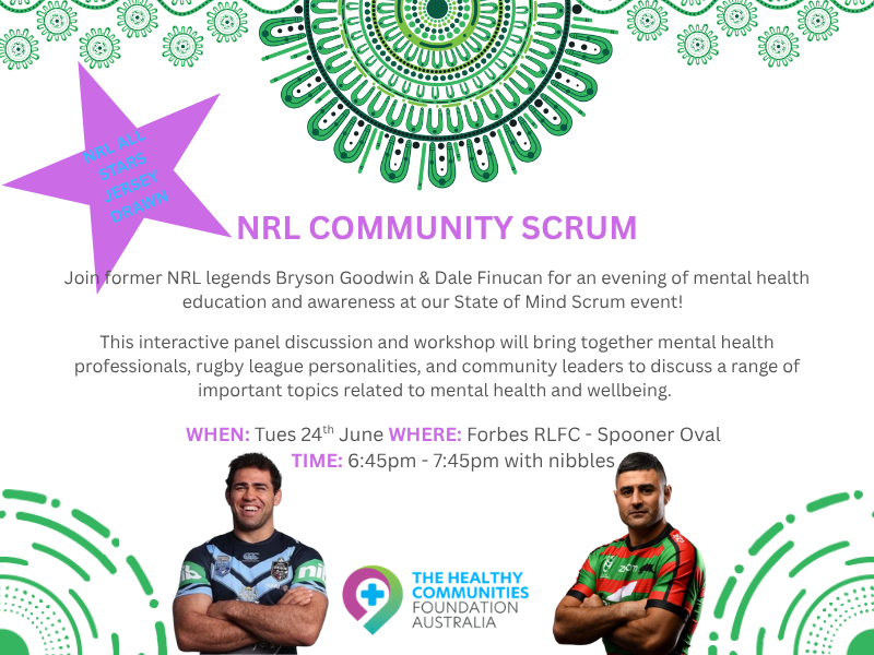 THCFA NRL COMMUNITY SCRUM FLYER FORBES