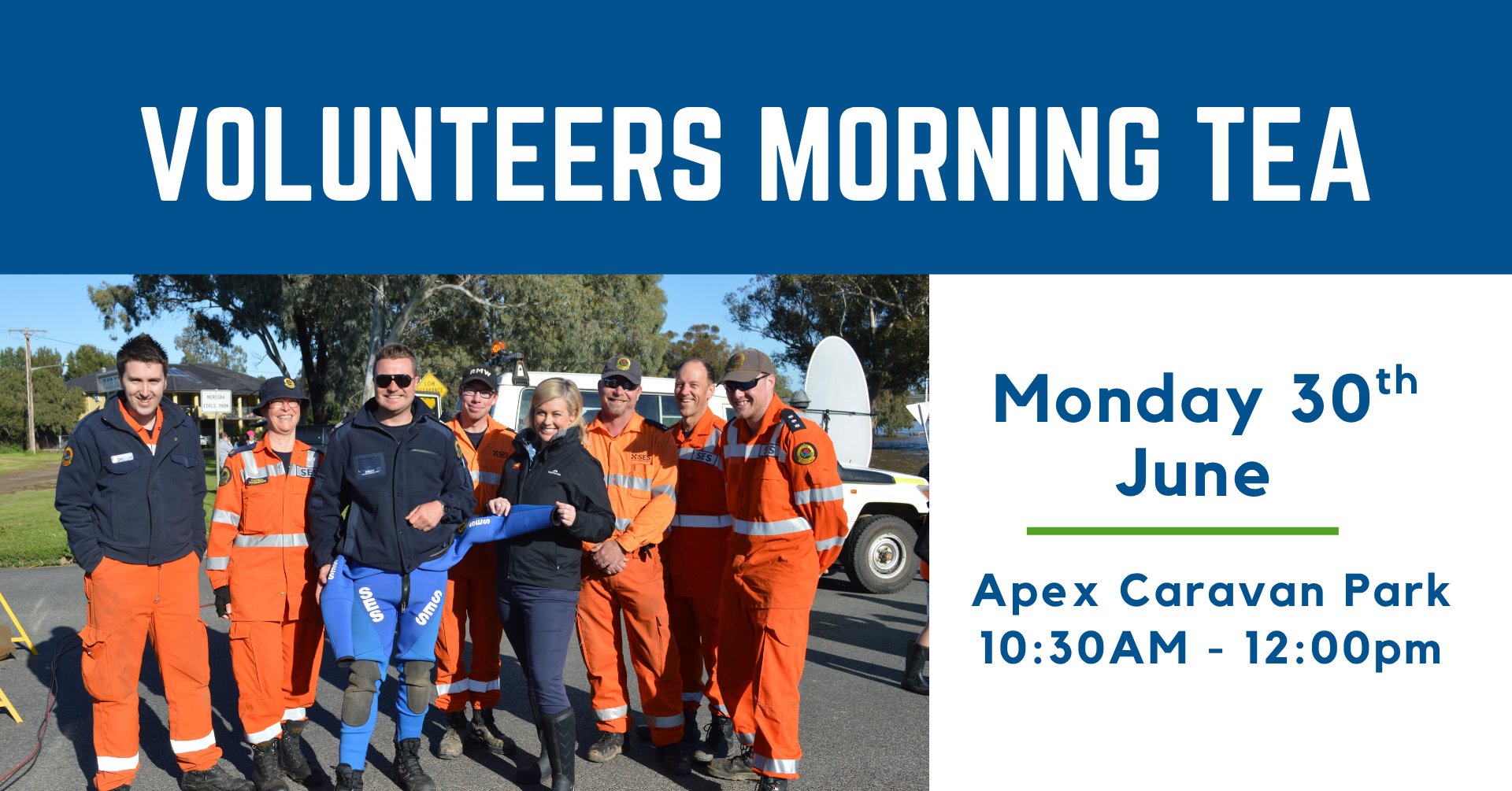 Volunteers morning tea