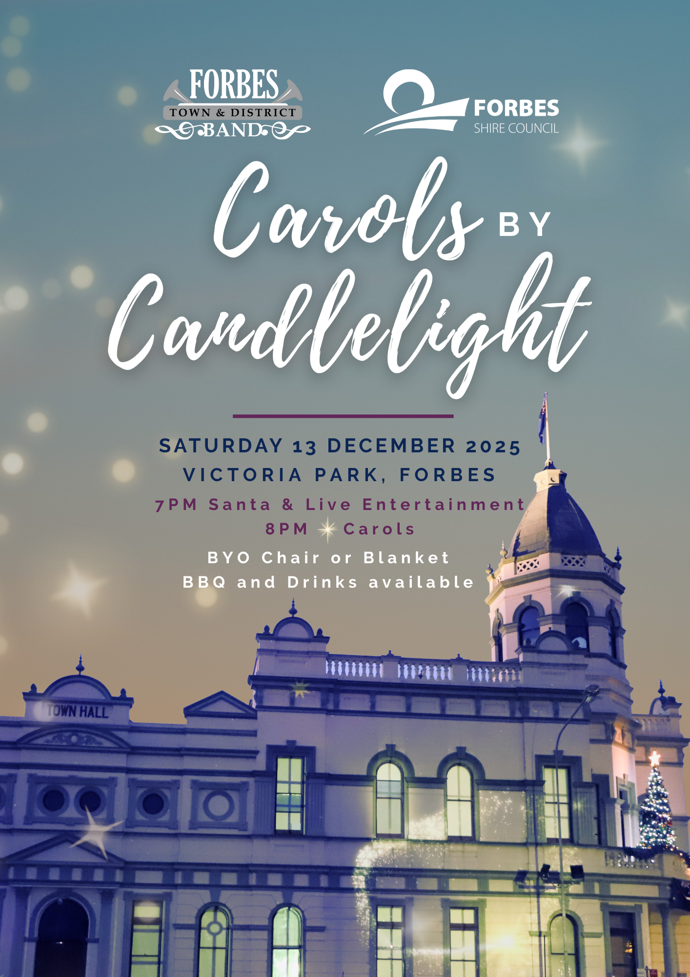 Forbes Carols by Candlelight 2025 Poster